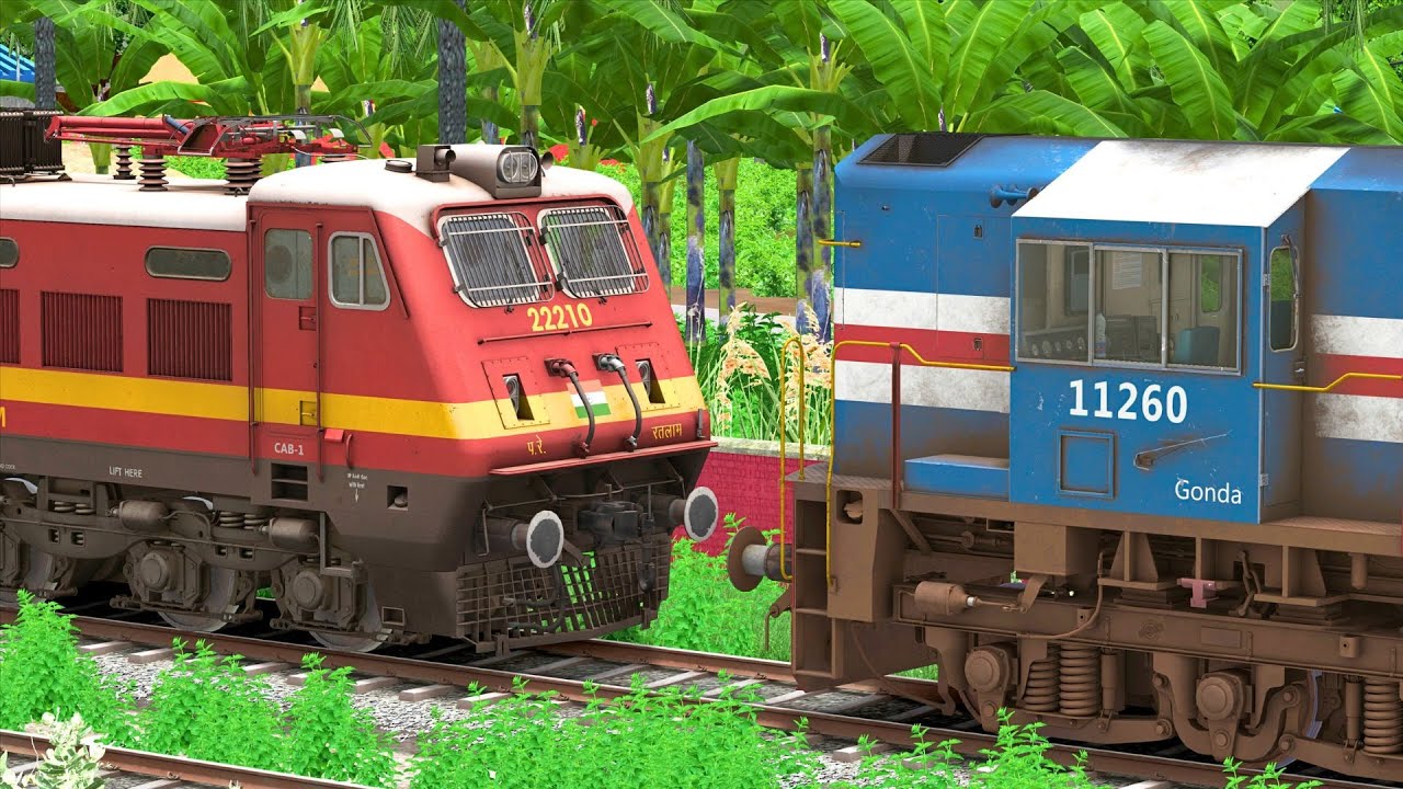DIESEL TO ELECTRIC LOCOMOTIVE CHANGE | BUMPY RAILROAD | Train Simulator | Railworks 3 | NTG GAMING