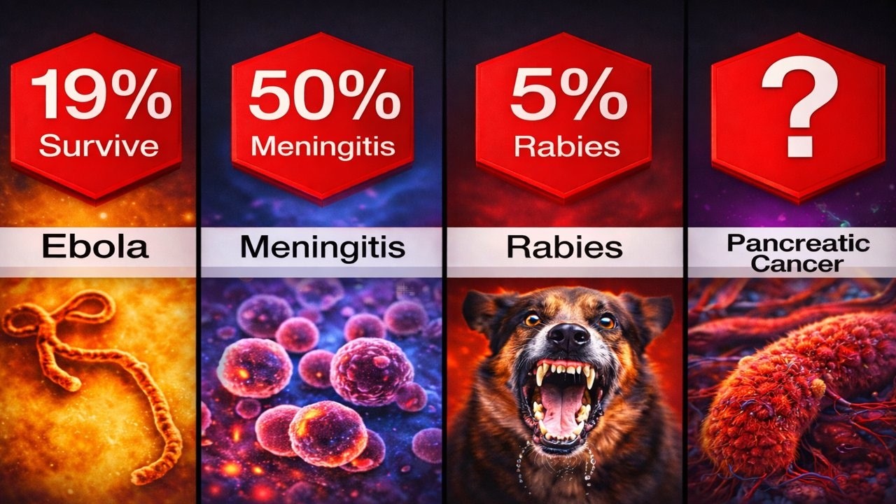 Top 60 Deadliest Diseases in the World 😱 (Survival Rate Ranked)