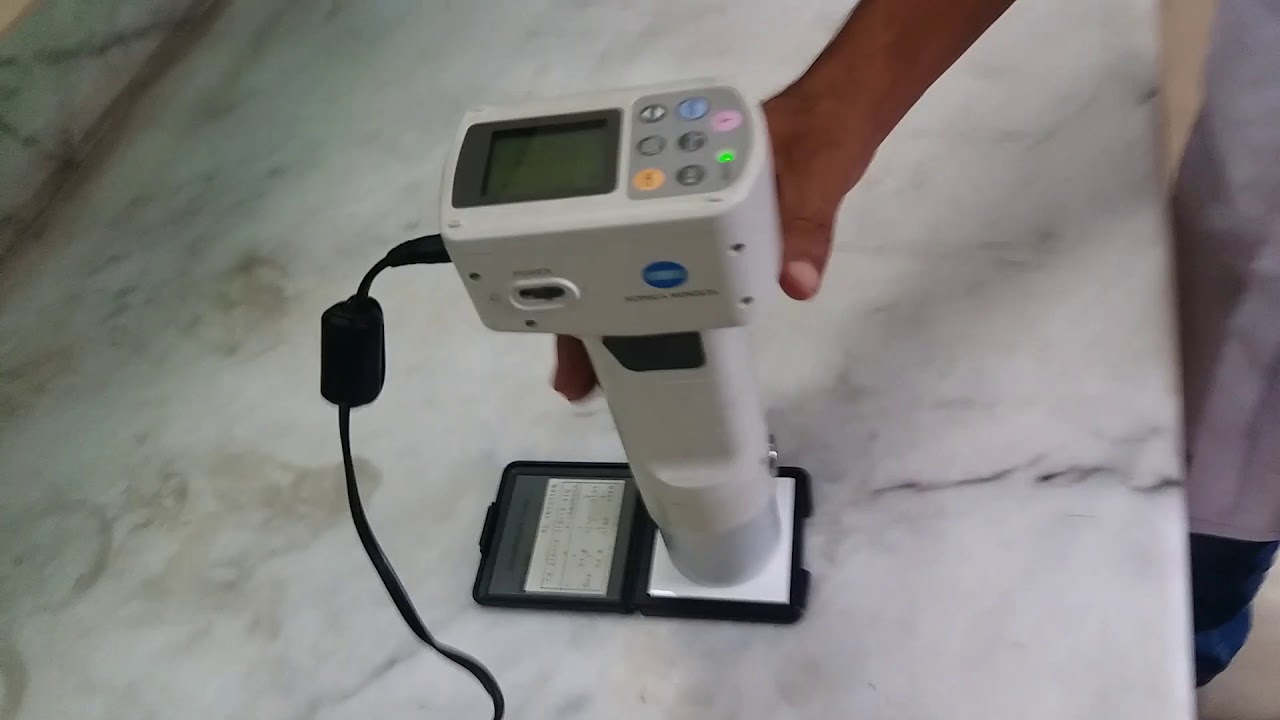 color determination of fruits and vegetable through chromameter. کروما میٹر کے ذریعے رنگ معلوم کرنا