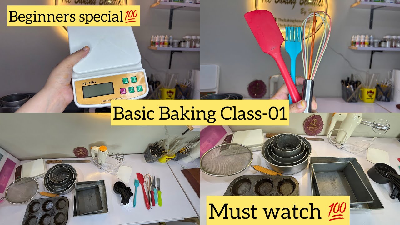 Baking Class For Beginners Session 1 |Basic Baking Tools|All Queries related to basic Baking tools|