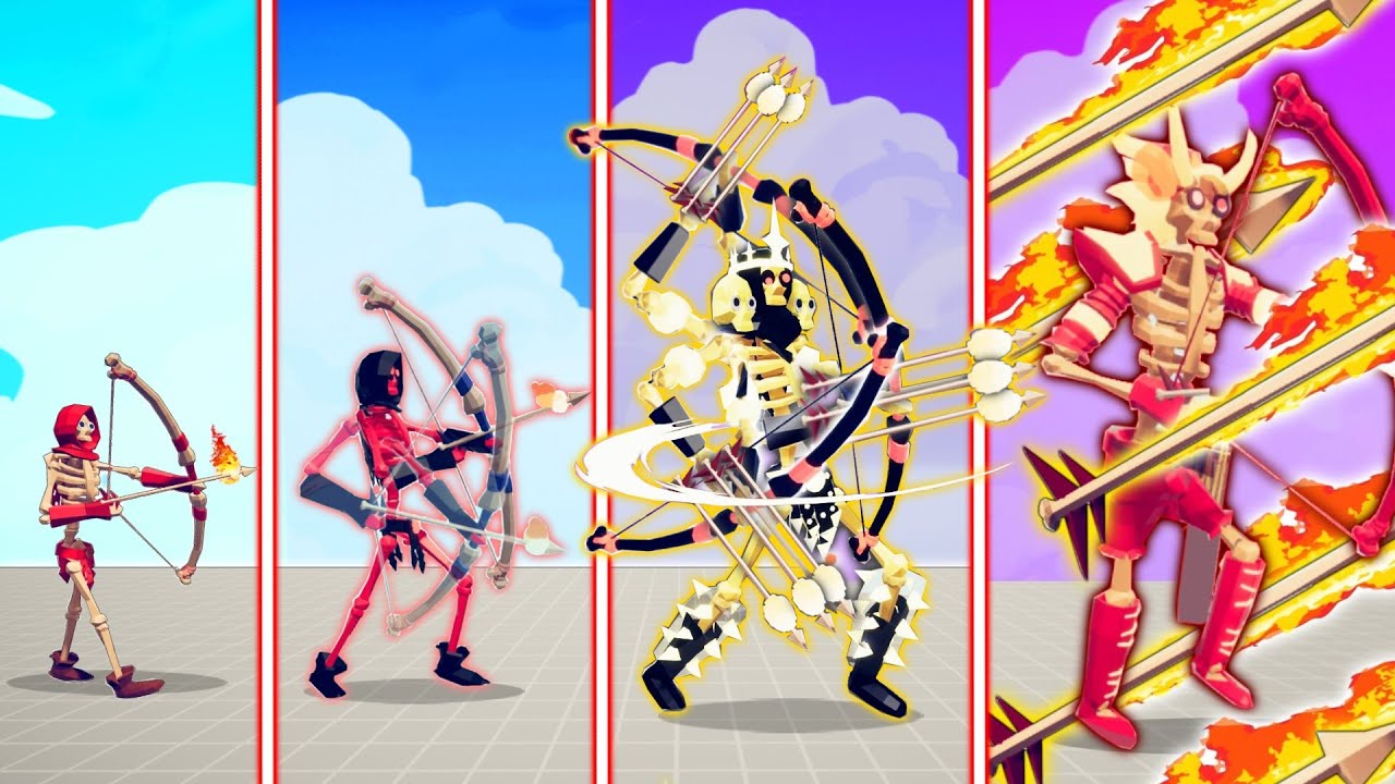 EVOLUTION OF FIRE ARCHERS ( ALL FORM ) | TABS - Totally Accurate Battle Simulator
