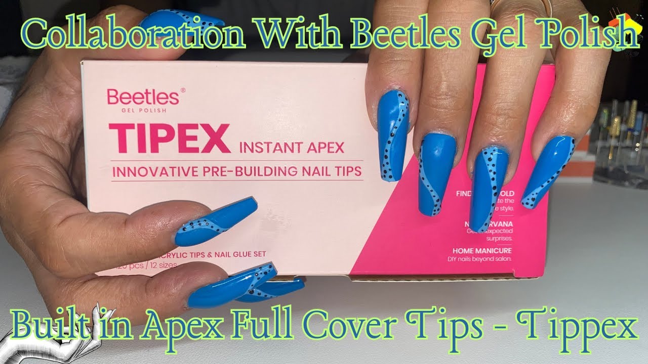 Beetles Gel Polish Full Cover Tips Nail Design With Built in Apex