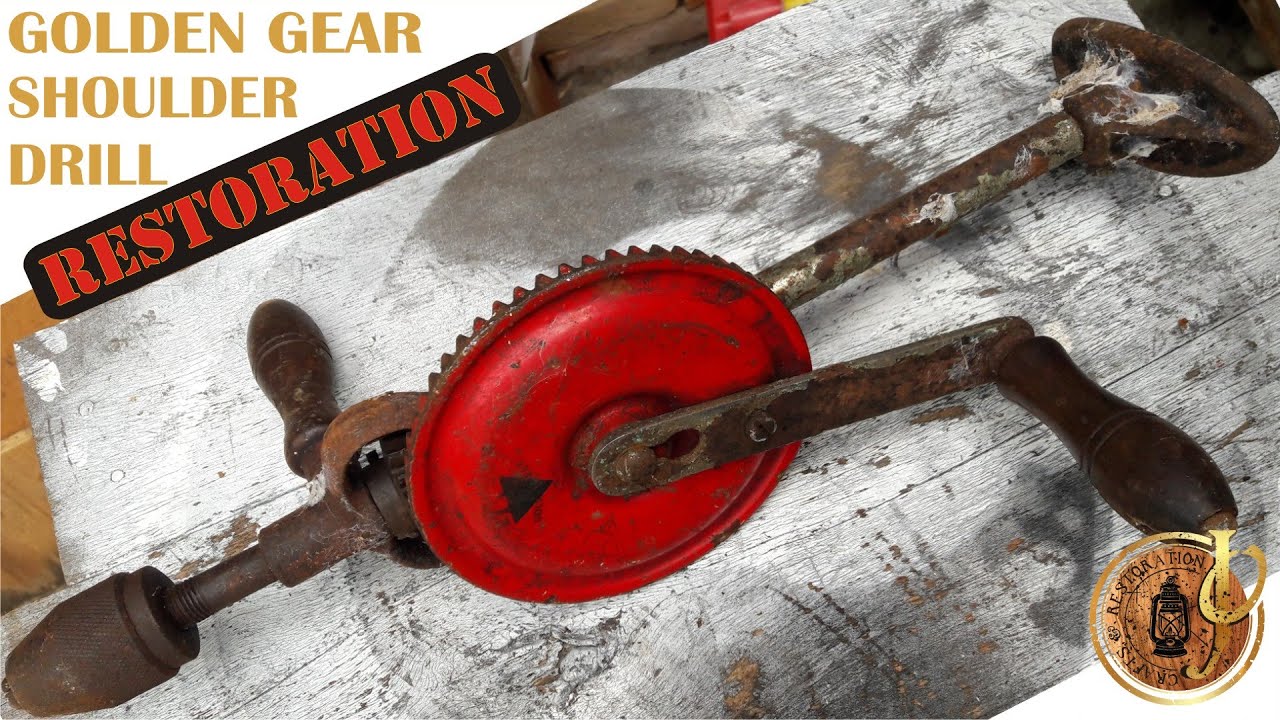 SHOULDER HAND DRILL RESTORATION/RESTORASI BOR TANGAN MANUAL JADUL