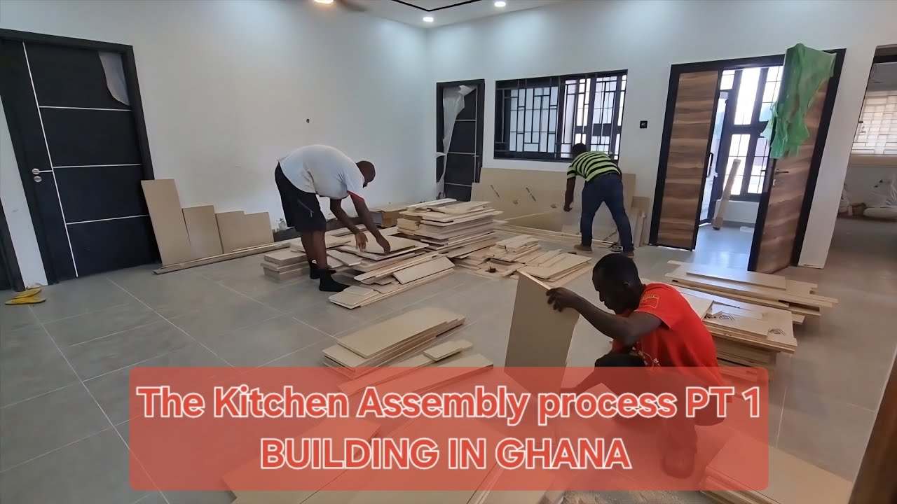 Step by step kitchen installation || Building in Ghana