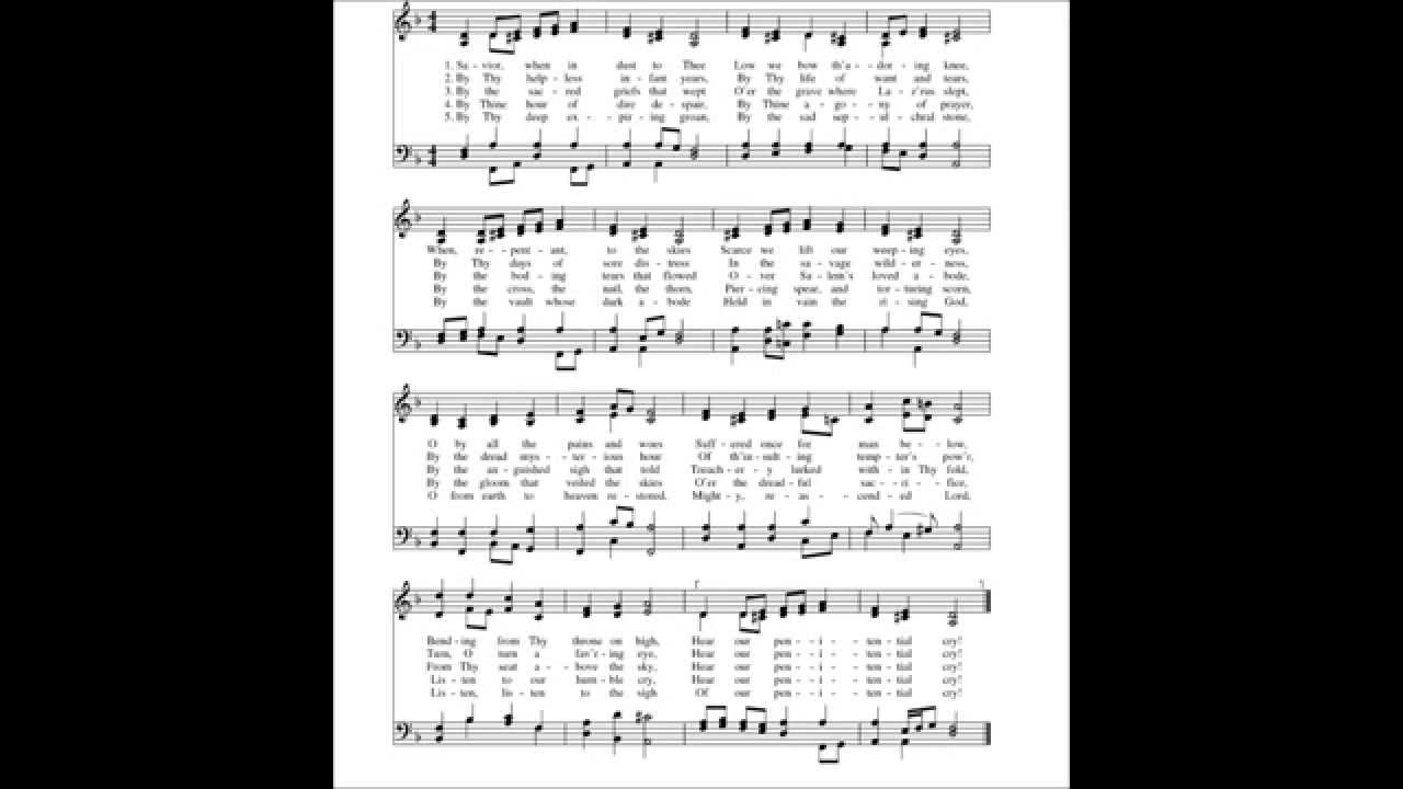 Savior When in Dust to Thee (Aberystwyth)