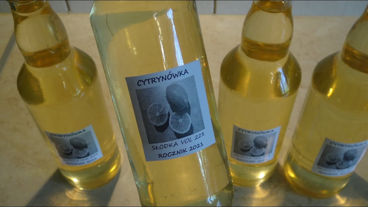 Cytrynówka🍋 - przepis na domową nalewkę cytrynową