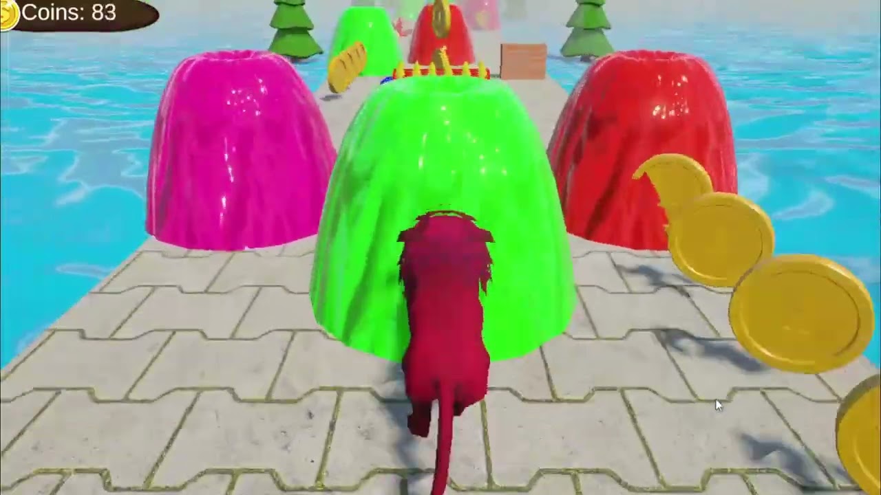 Funny 3D Animals Sliding Game | lion Elephant Gorilla Tiger Long Slide Gameplay