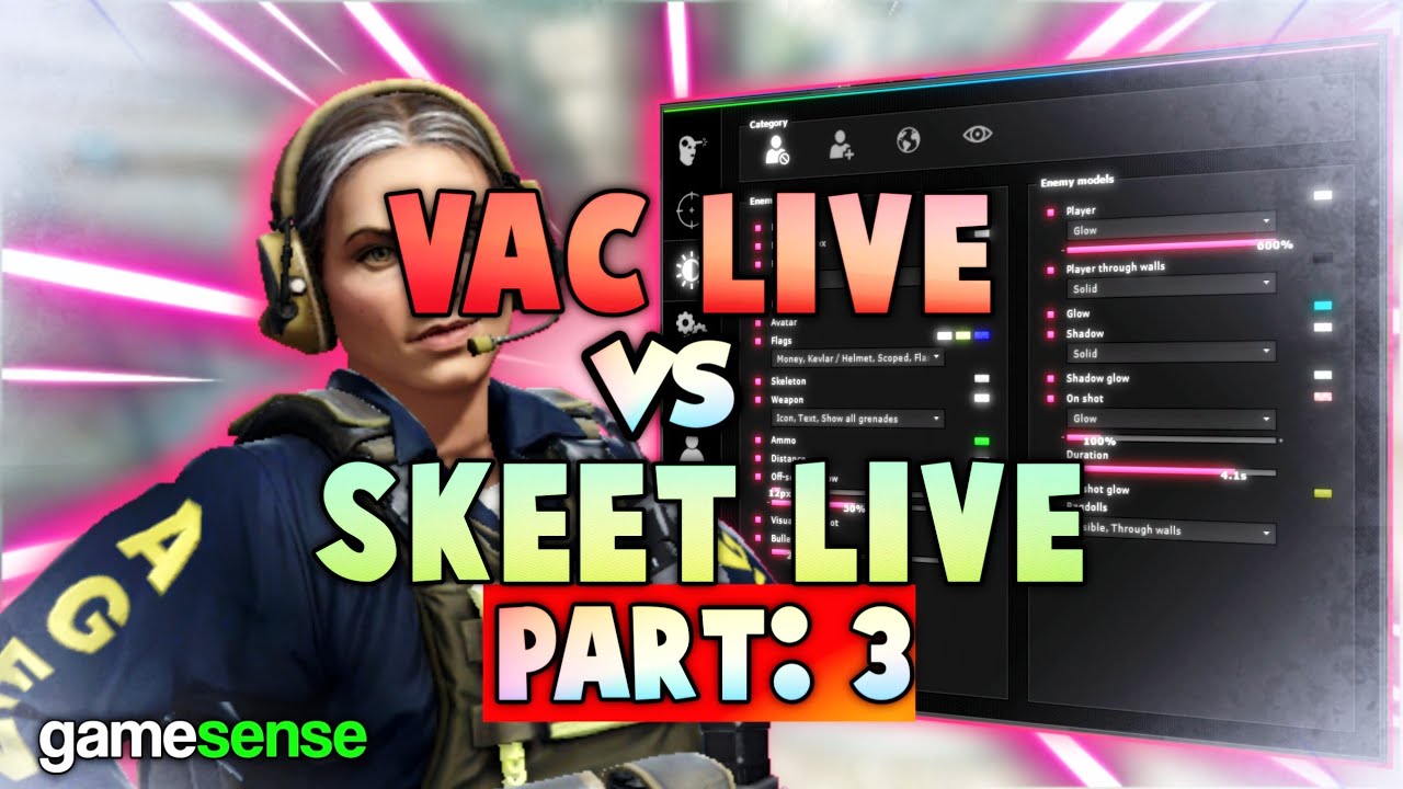CS2: PREMIER HvH WITH GAMESENSE/SKEET.CC | PT:- 3 | PRIME MM HvH VAC 3.0