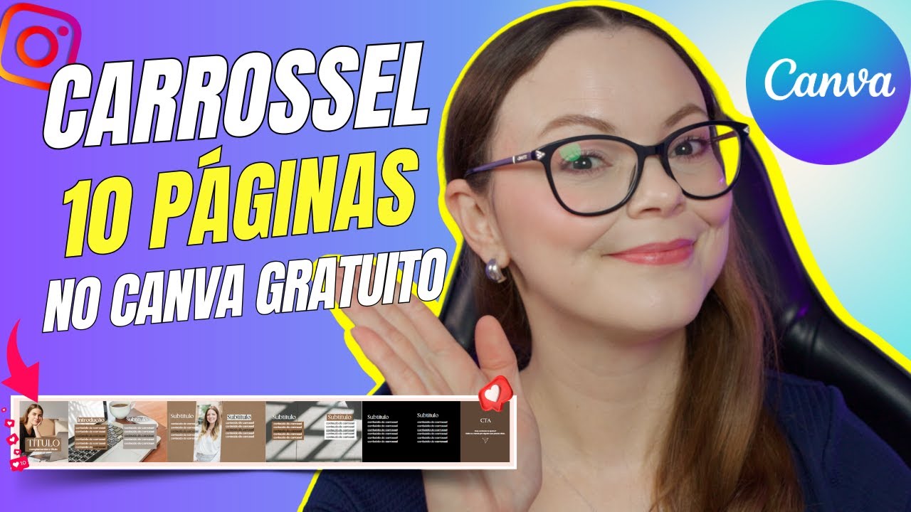 Como Fazer CARROSSEL INFINITO no CANVA Gratuito com 10 páginas🔥