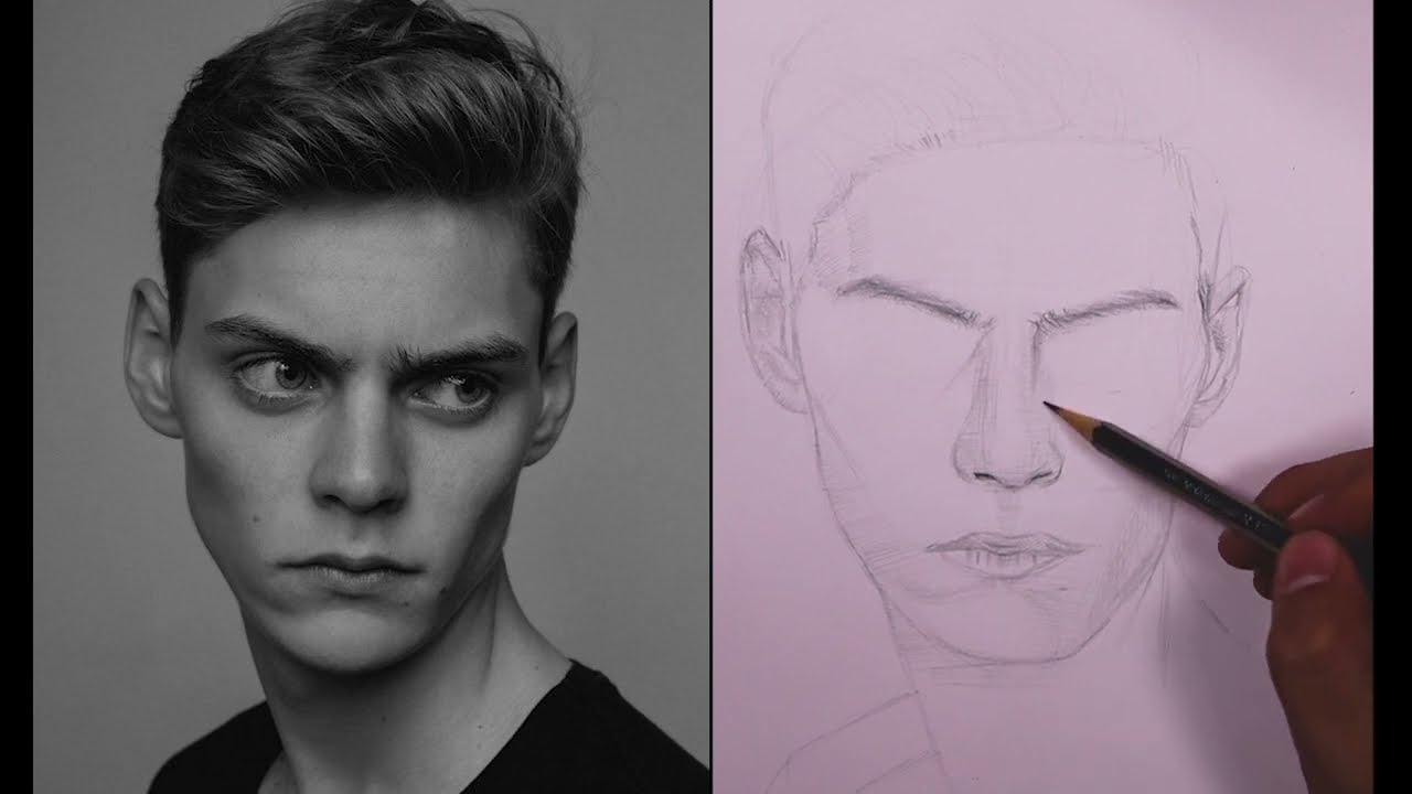 learn to draw any portrait outlines| Loomis method for beginners
