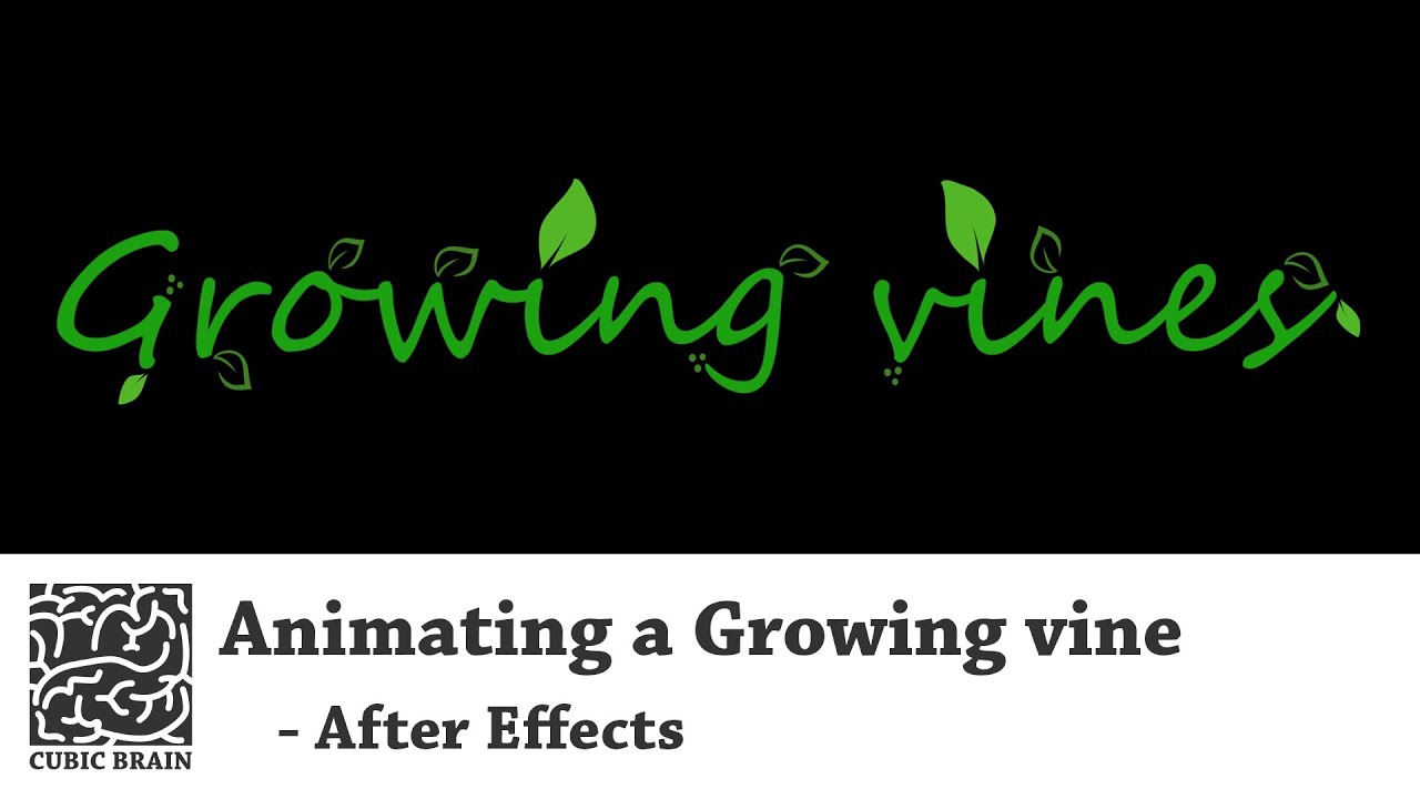 Basic animation in After Effects CC (Growing vine)