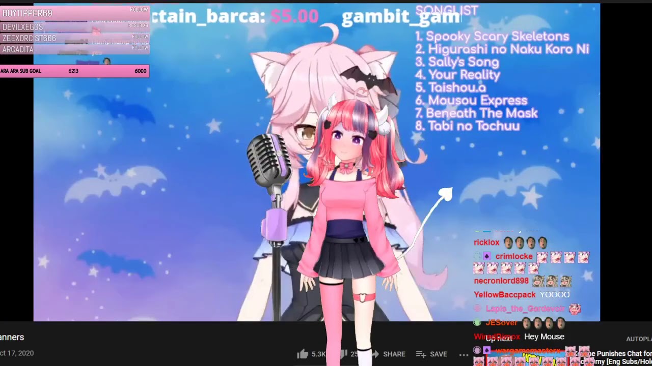 Ironmouse reacts to Nyanner's ara ara clip