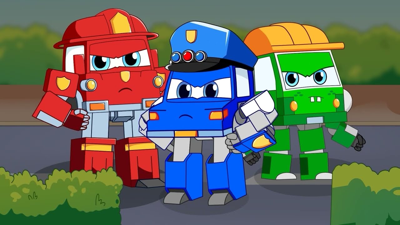 أغنية رجل الإطفاء الذي فقد عجلة القيادة | أغنية المركبات | أغاني الأطفال | RoboSquad