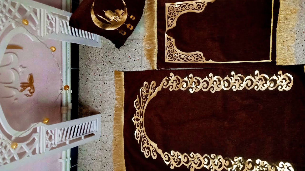 مفاجأة @قناة اسراء رائد  استقبلي الشهر الكريم بسجادة صلاة من صنع يديك 😍😍😍😍