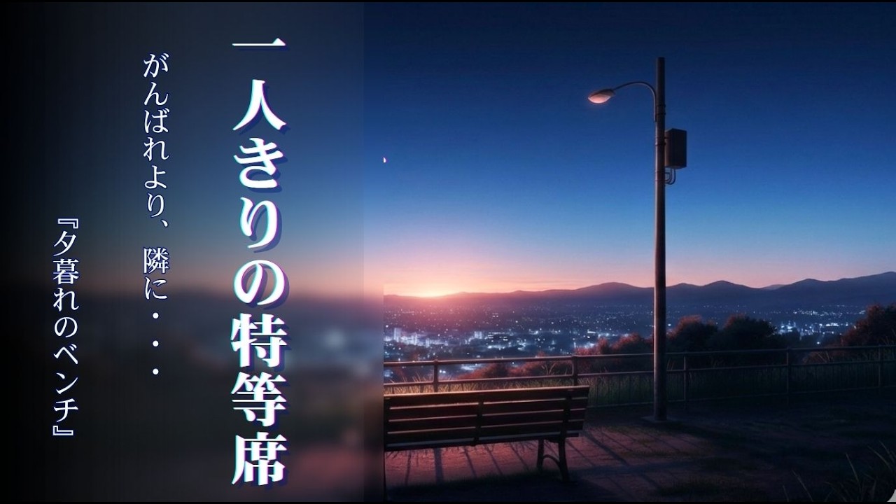 【MV】「頑張れ」より、隣に座る優しさを。｜夕暮れのベンチ（ボーカル曲／癒やし／作業用BGM）／ ひゆたん