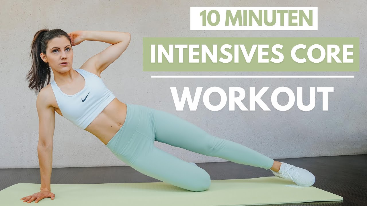 10 MIN CORE Workout | die besten Core + Rumpf &Uuml;bungen | ohne Ger&auml;te | Tina Halder