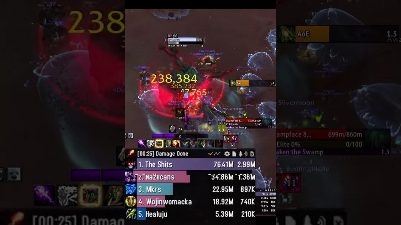 3.4M DPS | Demonology Warlock Single Target | ++12 | Operation Floodgate | Swampface | No Pi or Lust