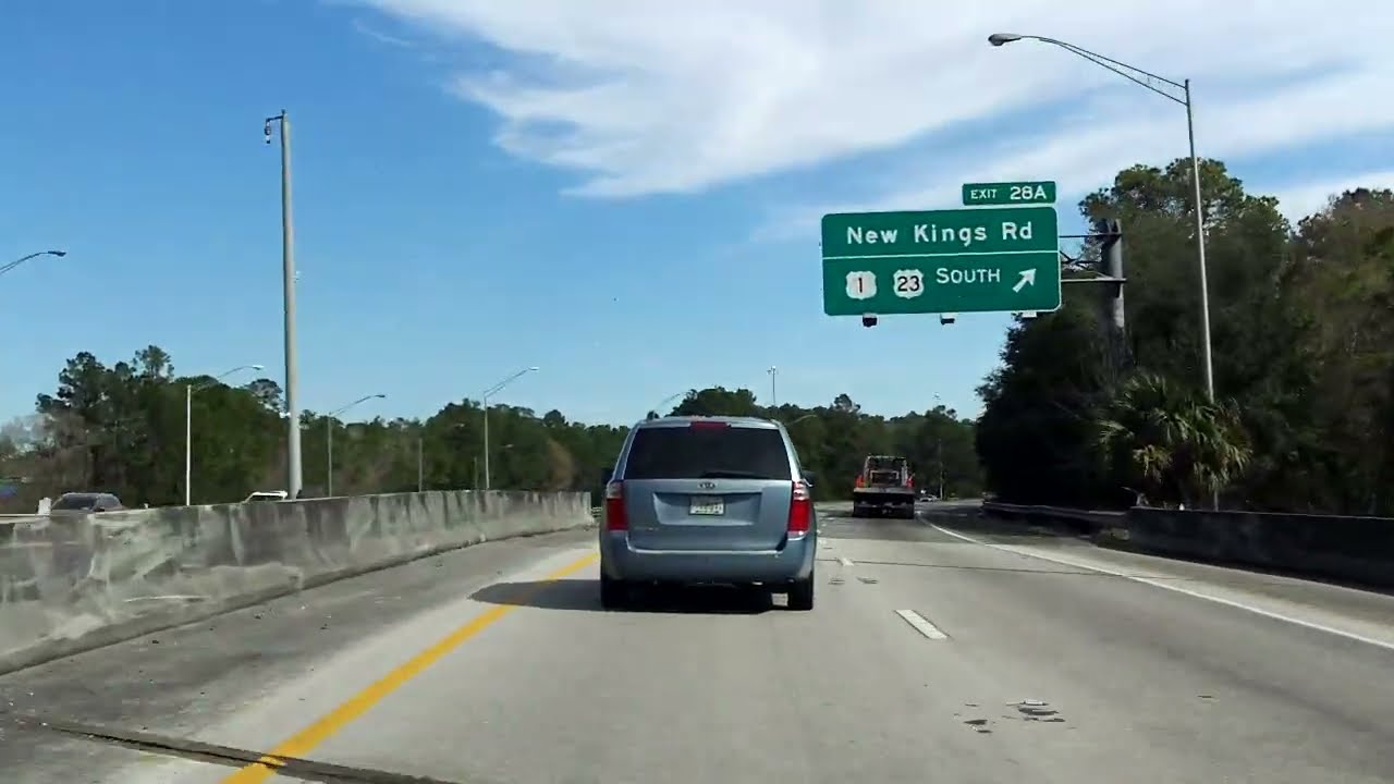 Jacksonville Beltway (Interstate 295 Exits 21 to 28) northbound/inner loop