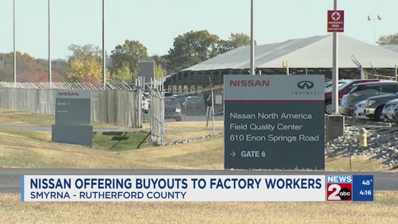 Nissan offering buyouts to Smyrna factory workers