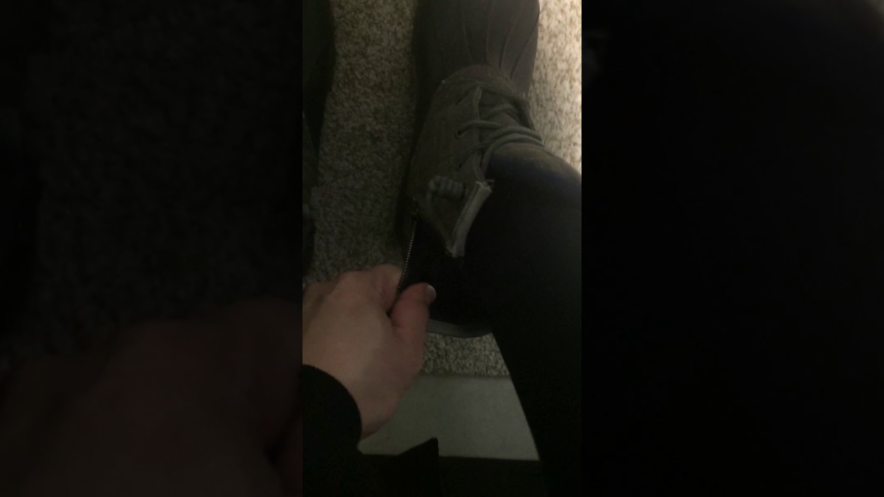 She puts bread inside her boots