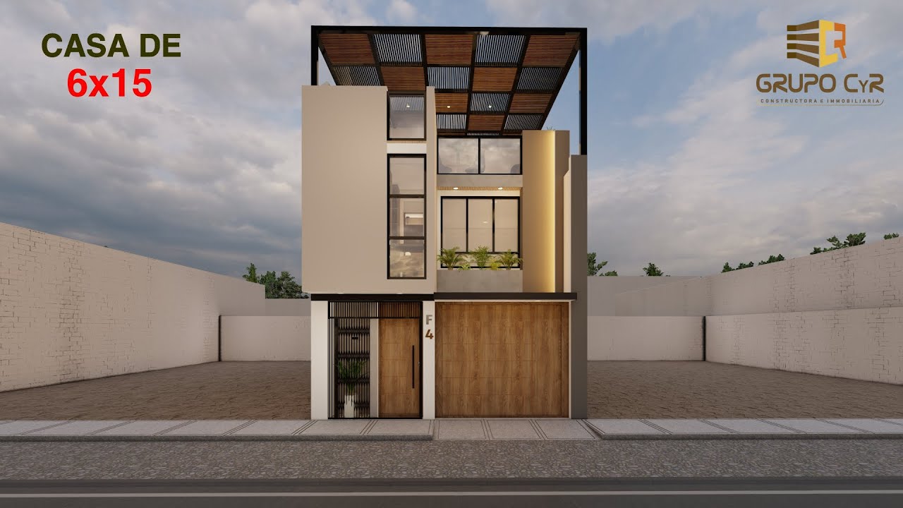 PLANO DE CASA DE 6x15 - CASA PARK