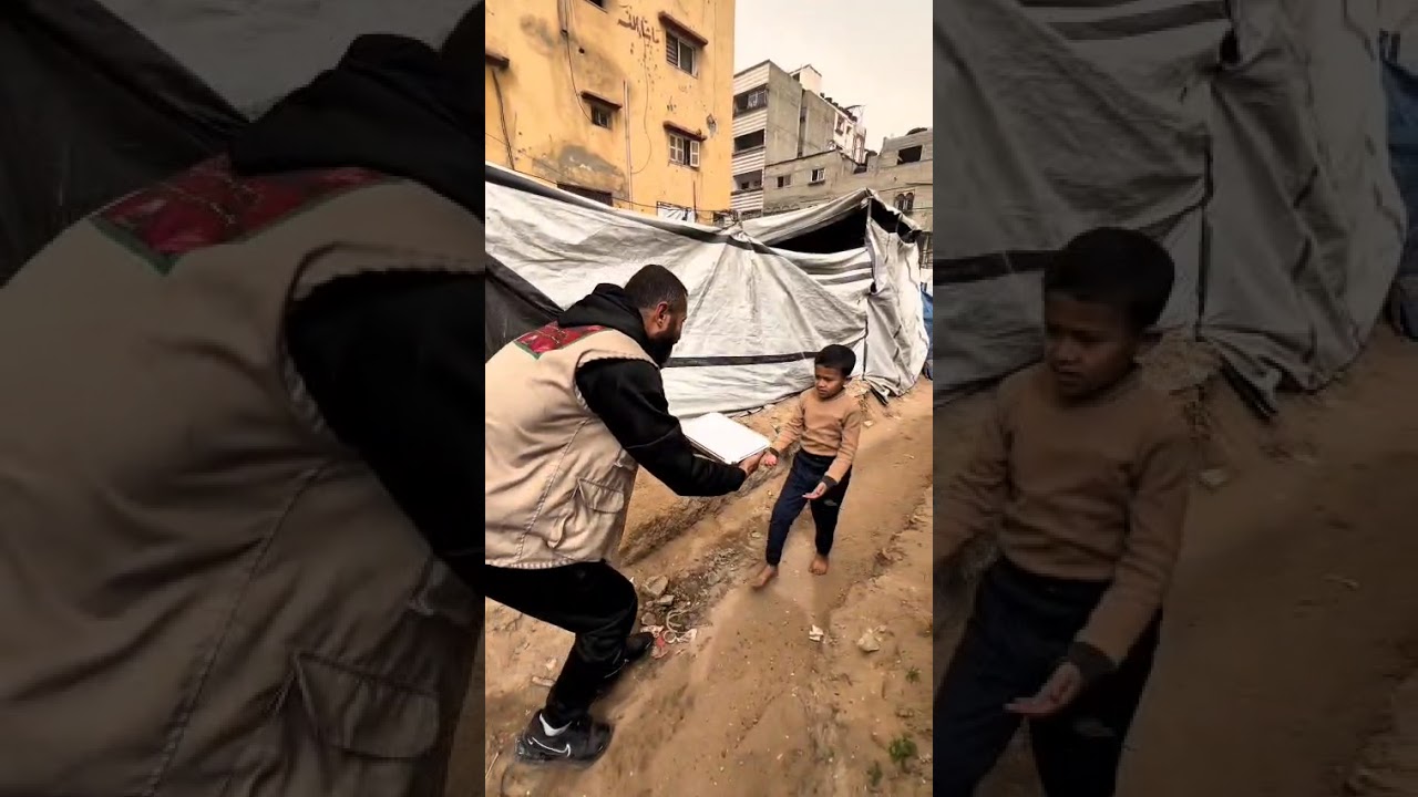 چێشتخانەی خێرخوازی لە غەززە بە سەرپەرشتی شێخ محمود سۆڵەیی 