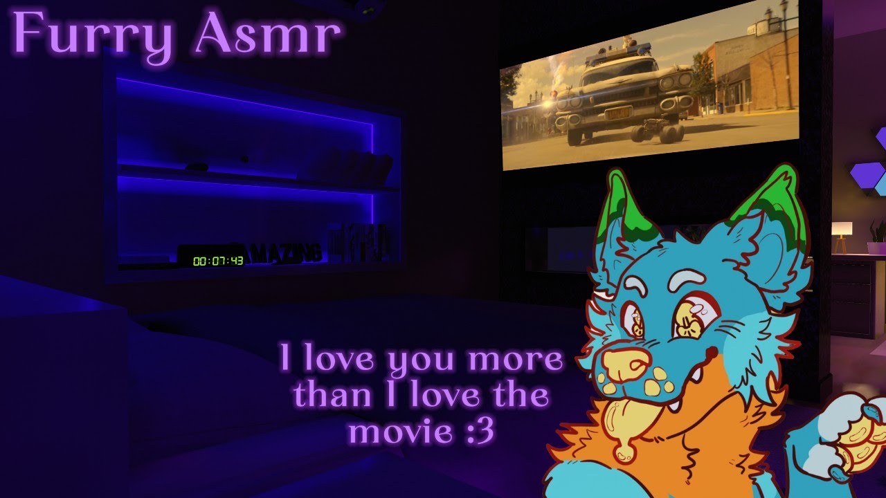 [Furry ASMR] Watching a Movie With Your Furry Boyfriend (RP) (Comfort)