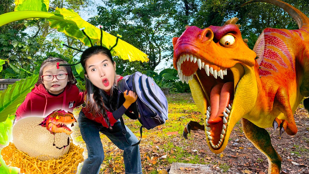 Cam Cam vào khu rừng cổ đại, tìm được trứng khủng long bạo chúa