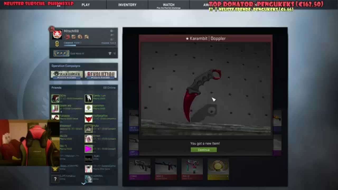 KARAMBIT DOPPLER RUBY FN (~1500€ Knife)