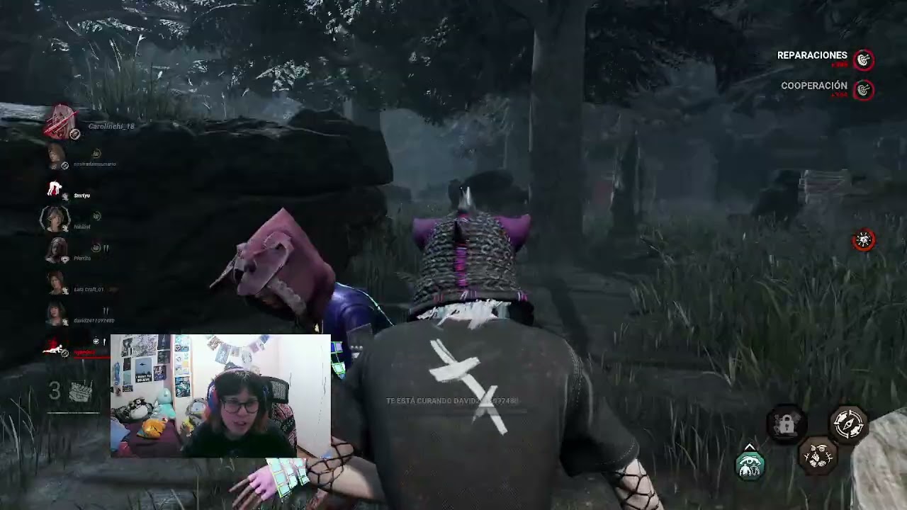 [carolinchi_games] 2 vs 8 en Dead by deadlight !!! (siempre acabo en este juego)