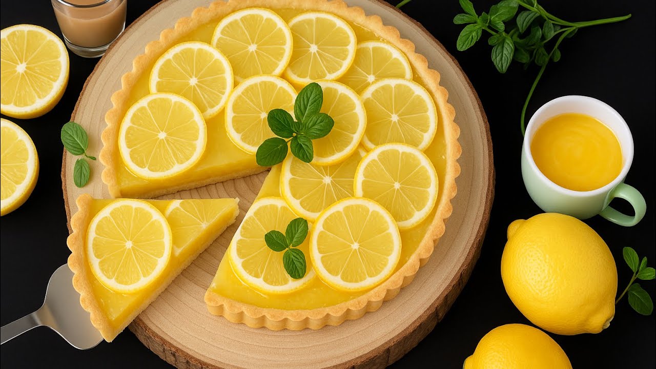 Crostata  con Crema di  Limone  SENZA UOVA, SENZA LATTE,SENZA BURRO 🥰 Ricetta della Nonna