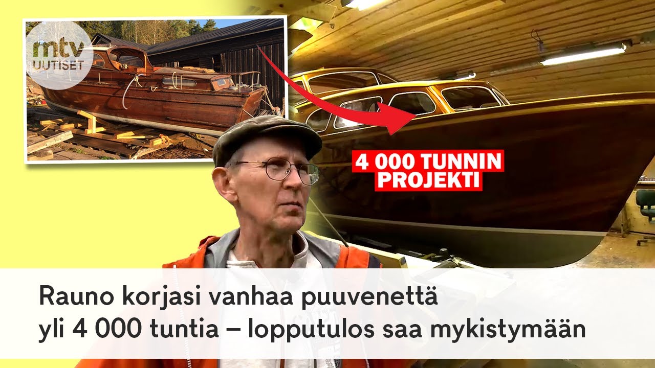 300 000 euron ja yli 4 000 tunnin puuveneprojekti