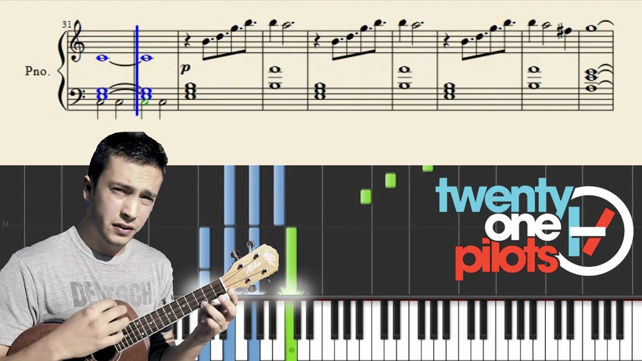 twenty one pilots: Can't Help Falling In Love (PlaintivePiano) - EASY Piano Tutorial