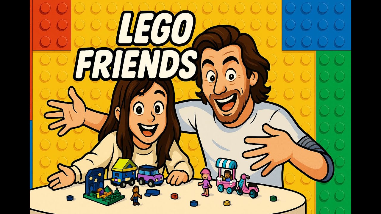 Lego Friends bouwen met papa