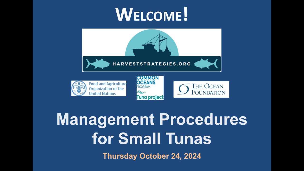 Webinar: Management Procedures for Small Tunas