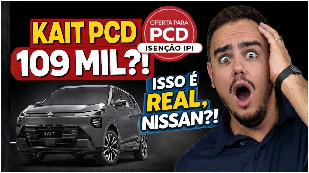 A NISSAN ENLOUQUECEU 🤯 KAIT PCD POR R$ 109.990?! SUV NOVO NESSE PREÇO?!