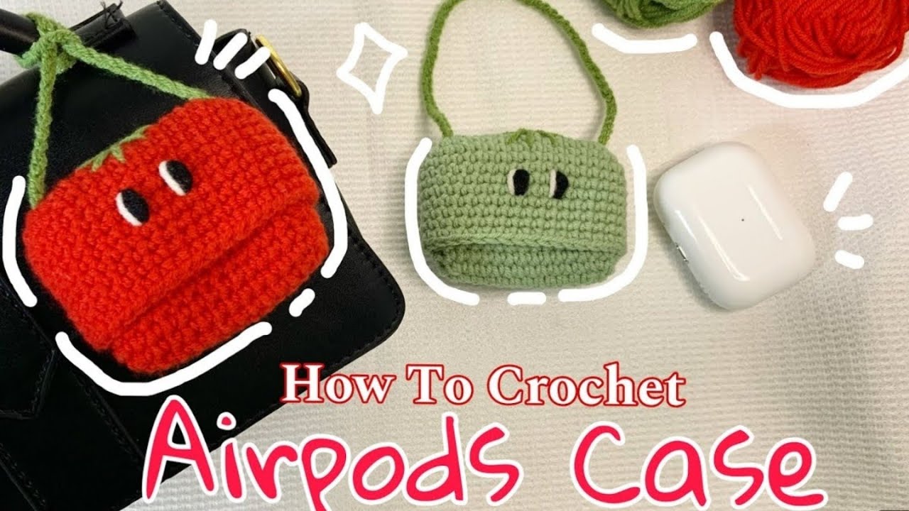 How to Crochet a Cute AirPods Case | Easy Beginner Tutorial 🧶✨