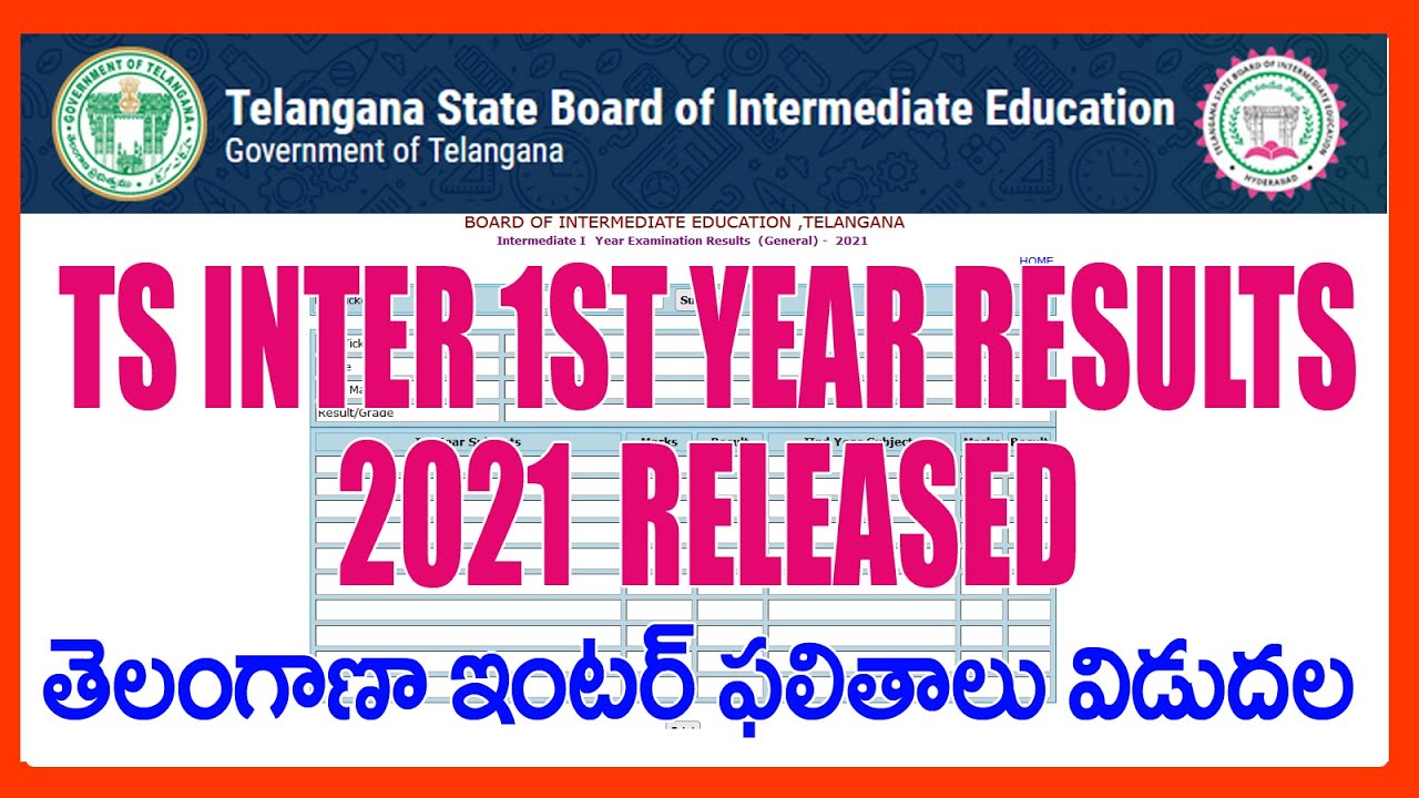 HOW TO CHECK TS INTER 1ST YEAR RESULTS 2021- How To See Inter 1st Year Results 2021 Telangana