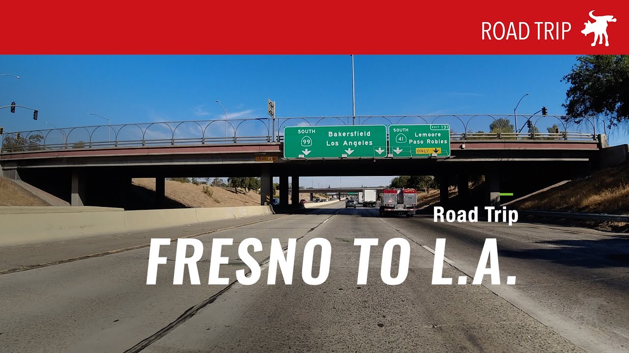Fresno to LA Road Trip 4K timelapse