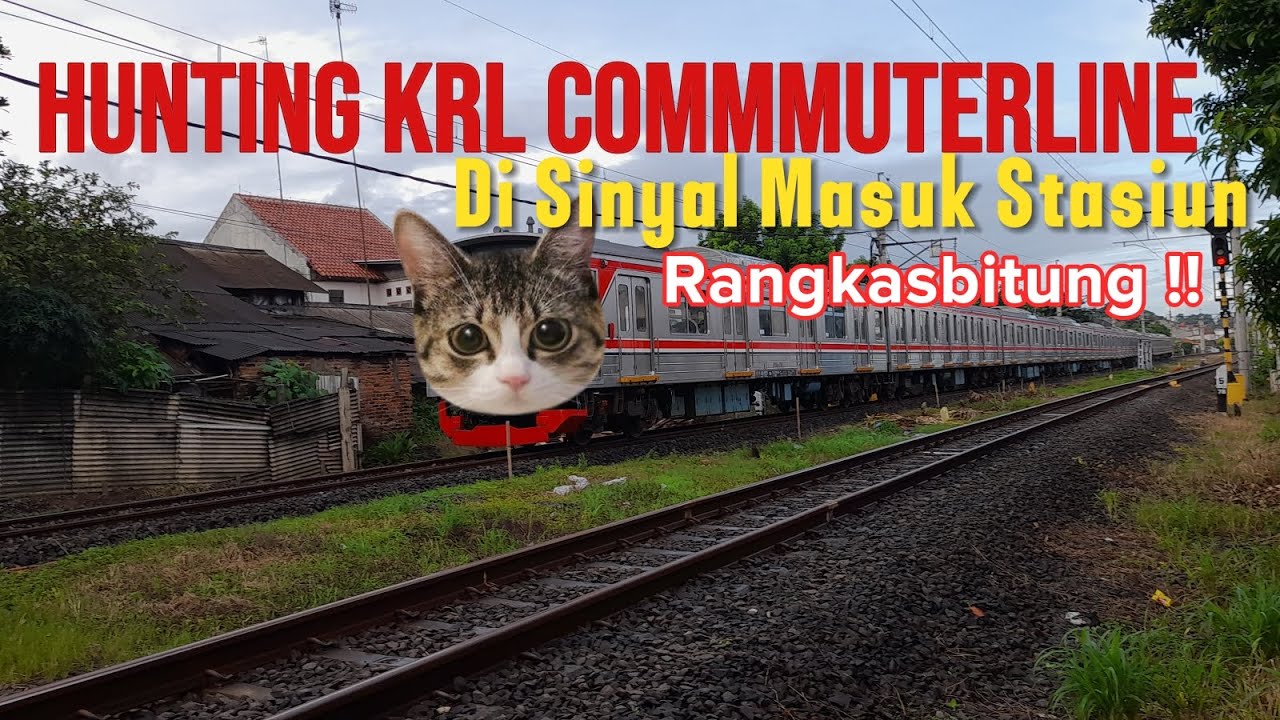 Hunting KRL COMMMUTERLINE di sinyal Masuk Stasiun Rangkasbitung 