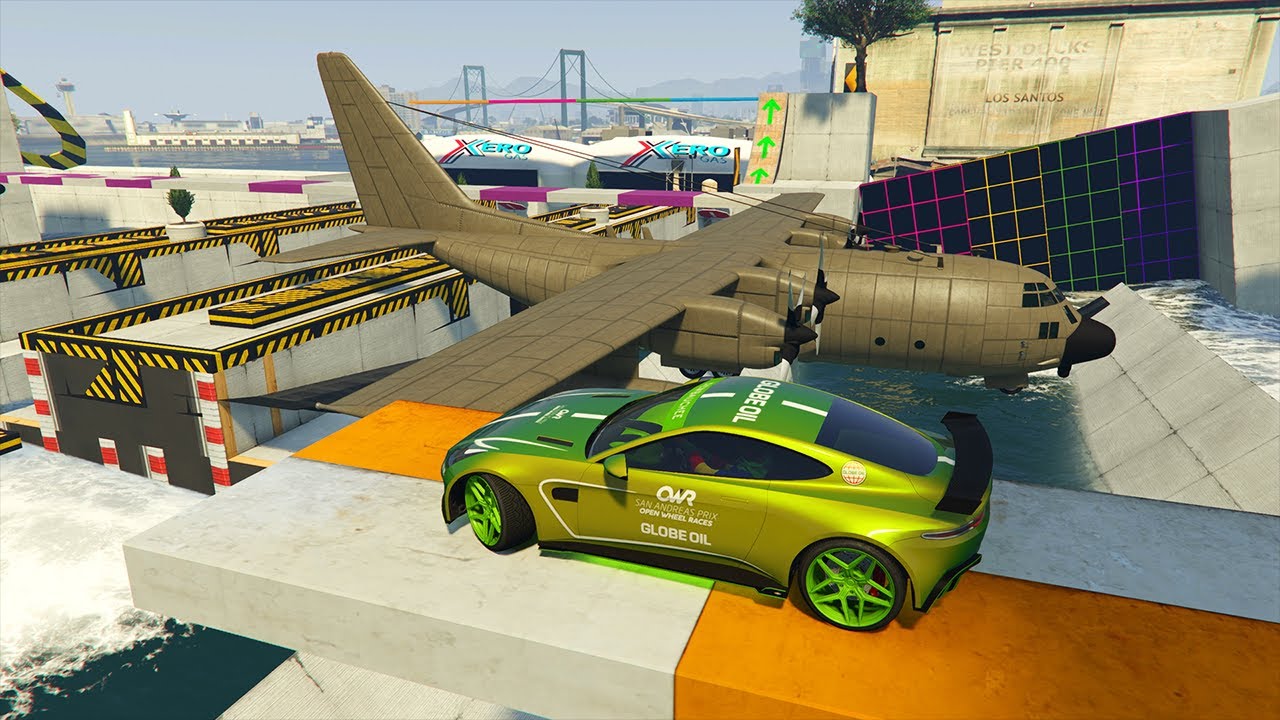 POR ENCIMA DE UN AVI&Oacute;N MILITAR!! - QUE LOCURA!! - CARRERA (GTA V ONLINE) - Kosi023