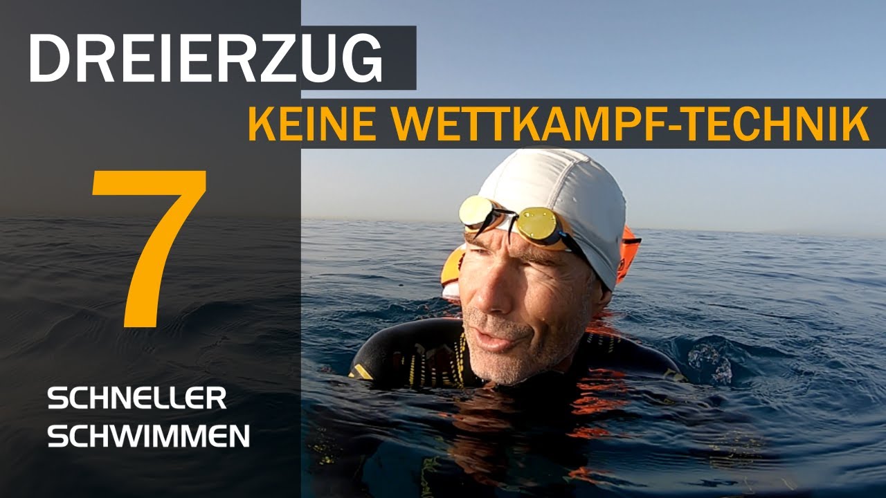 DREIERZUG: KEINE WETTKAMPF-TECHNIK  | Atemtechnik im Schwimmen optimieren & schneller schwimmen