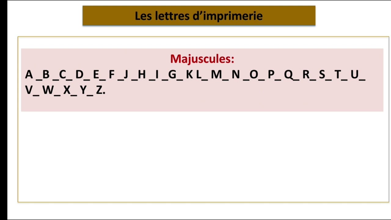 Épisode 21: l'alphabet