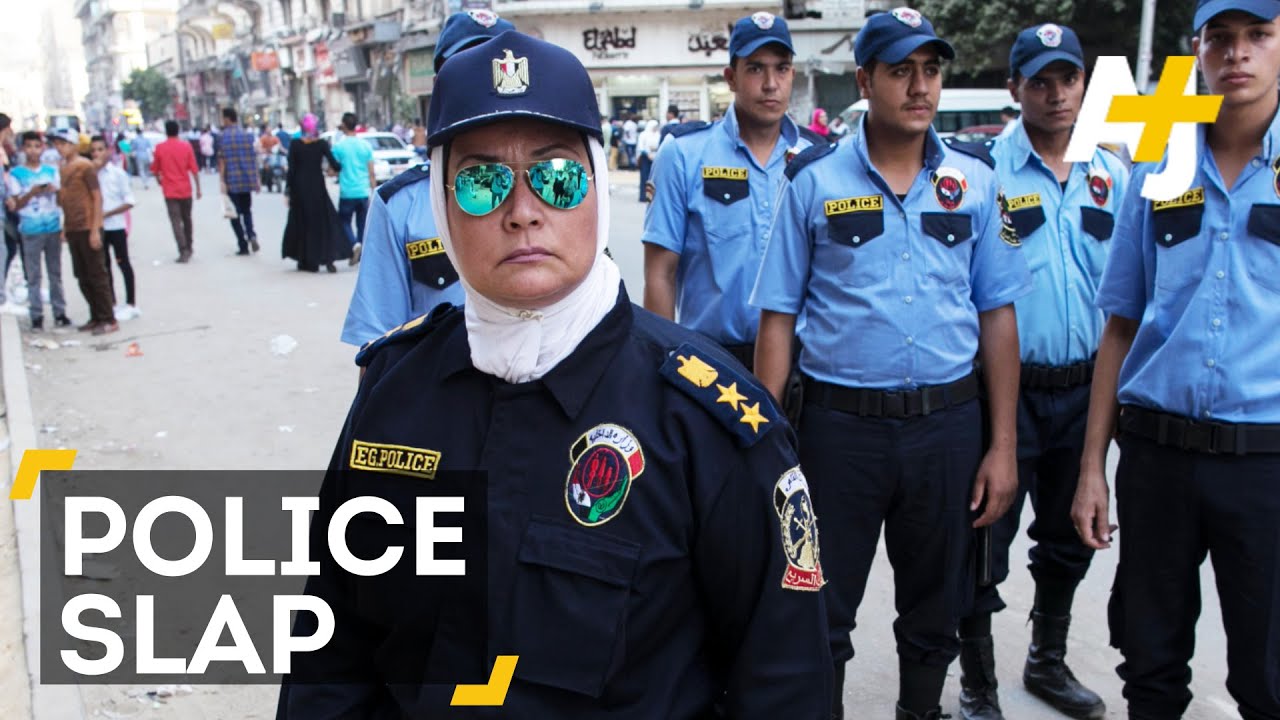 Female Egyptian Police Officer Slaps Alleged Harasser