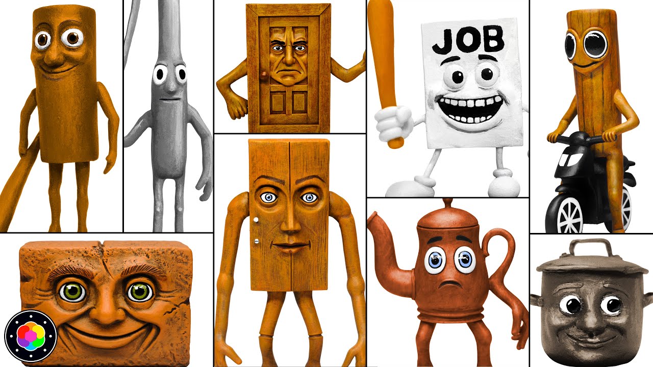 Cómo hacer TODA la FAMILIA de SAHUR! (Ti, Job, Te, Ta, To, Nen Sahur) Clay | PlastiVerse