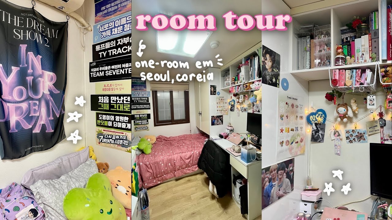 tour pela minha casa (mini quartinho studio) kpoper em seoul, coreia do sul | daniela kang