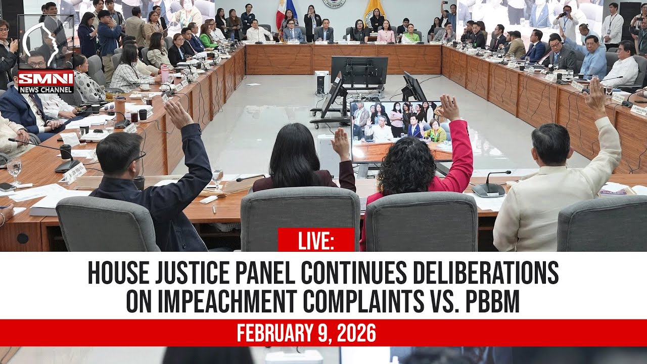 LIVE: House Justice panel reviews impeachment complaints vs. PBBM - February 9, 2026