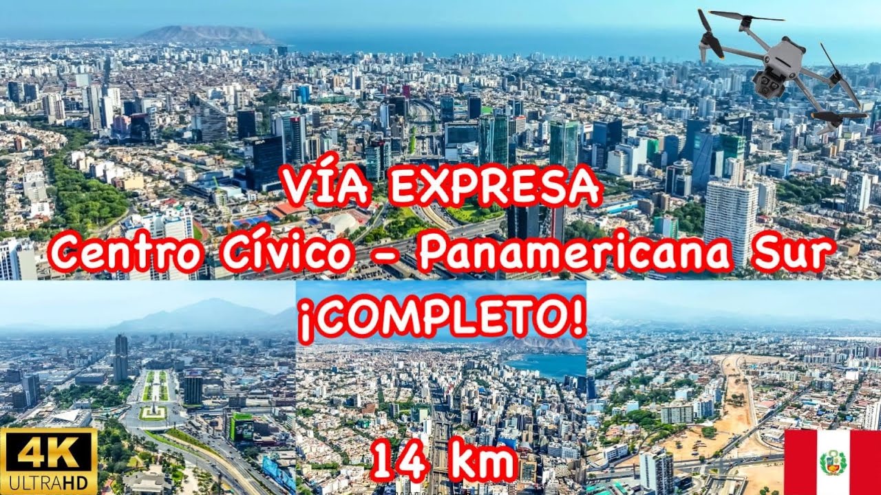 Recorrido COMPLETO de TODA la VÍA EXPRESA Lima Perú  2025 🇵🇪