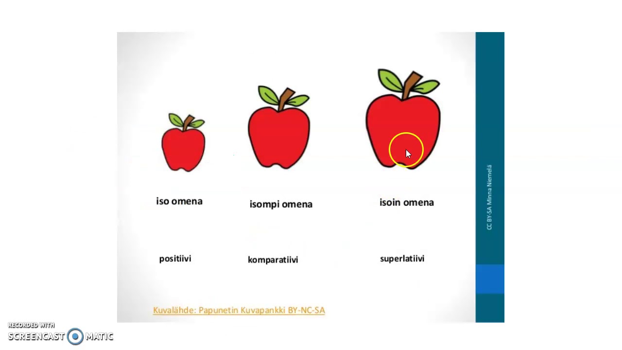 adjektiivien vertailu