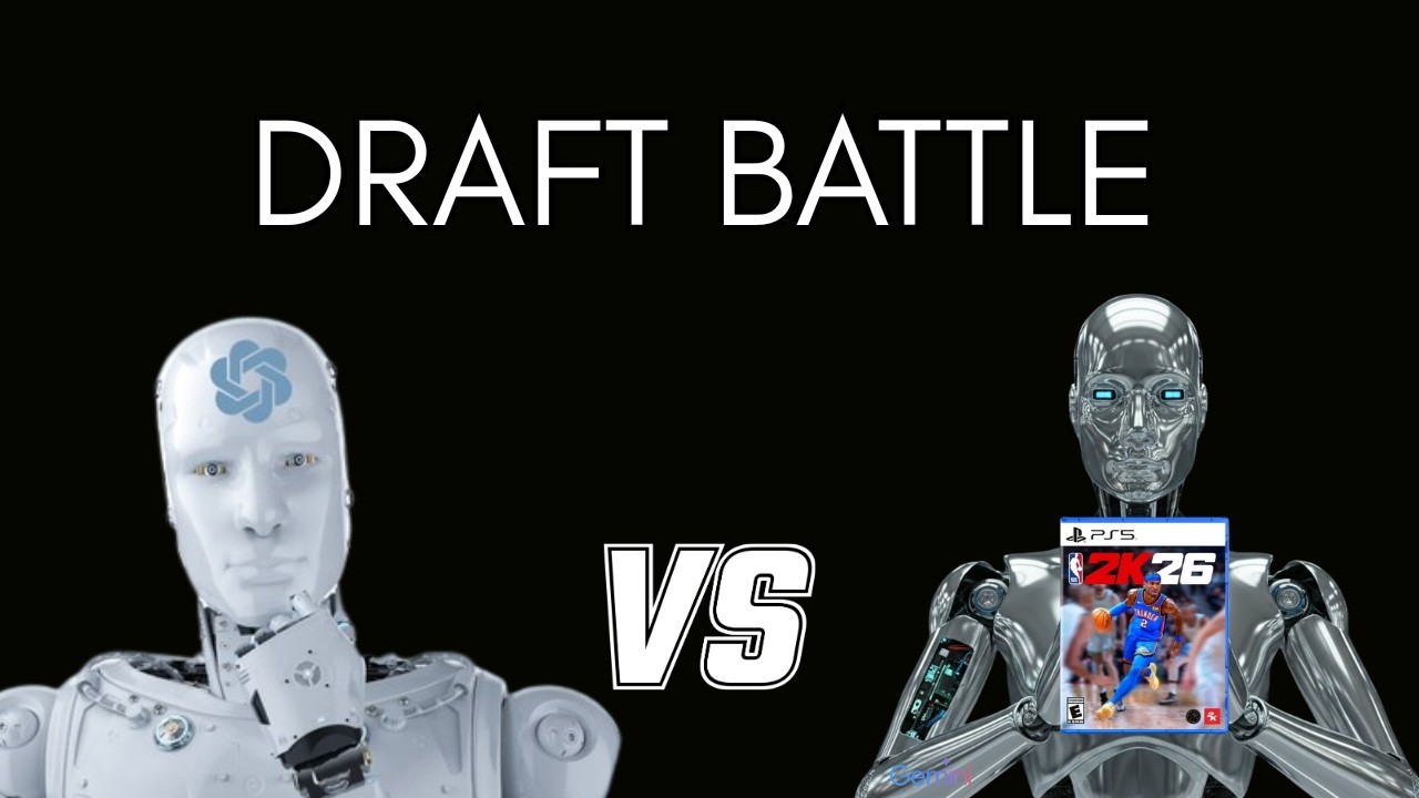 AI Draft Battle! Google Gemini vs ChatGPT in NBA 2K26 MyLeague 🔥